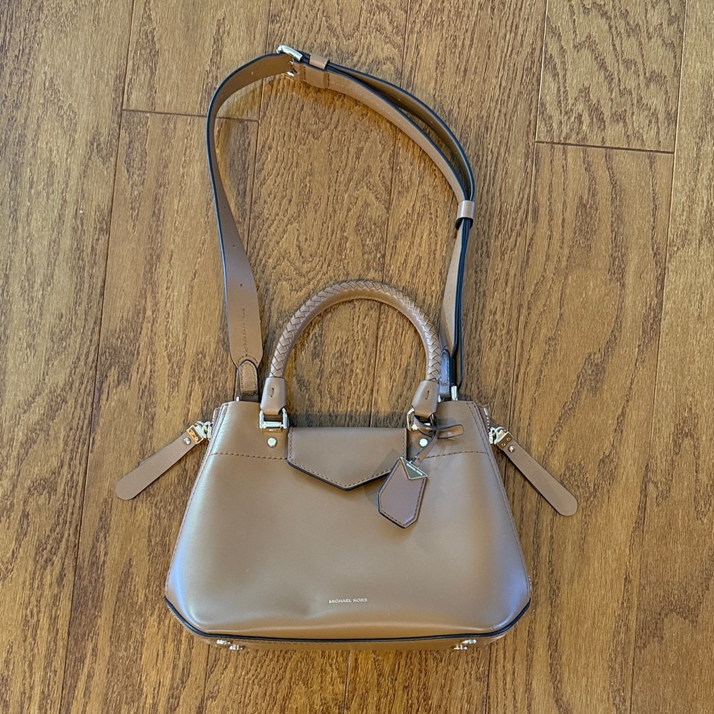 Michael Kors Tan Leather Satchel - Picture 2 of 4